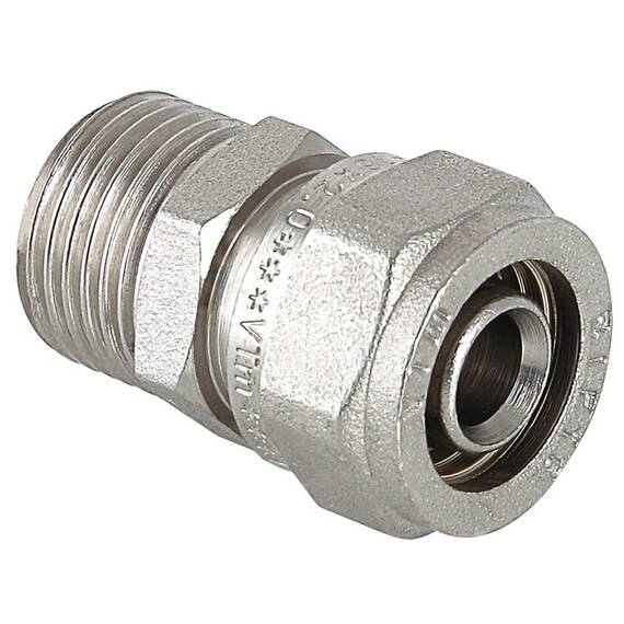 Соединение обжим VALTEC VTm.301.N.001604 НР 16х1/2", фото 