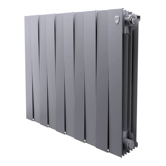 Радиатор биметалл Royal Thermo PianoForte 500/Silver Satin - 10 секц., фото 