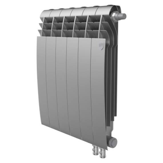Радиатор Royal Thermo BiLiner 500 /Silver Satin VR - 6 секц., фото 