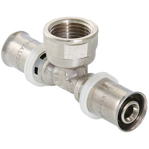 Тройник пресс Valtec VTm.232.N.160416 ВР 16х1/2"х16, фото 