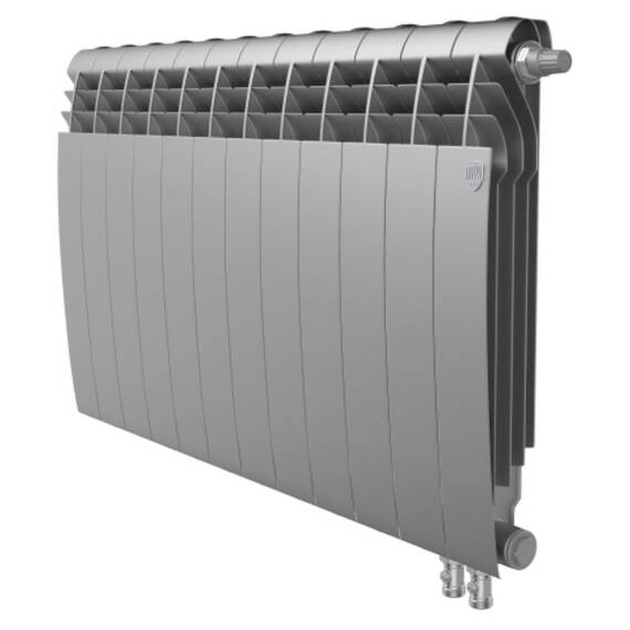 Радиатор Royal Thermo BiLiner 500 /Silver Satin VR - 12 секц., фото 