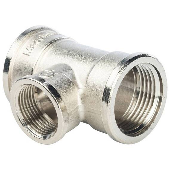Тройник ВВ переходной никелированный 1"X3/4X1" SFT-0022-001341 STOUT, фото 