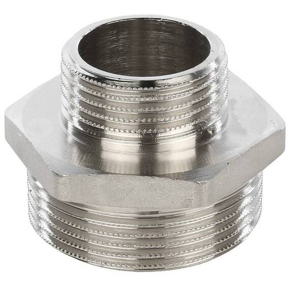 Ниппель НН переходной никелированный 1"1/2X1 SFT-0004-001121 STOUT, фото 