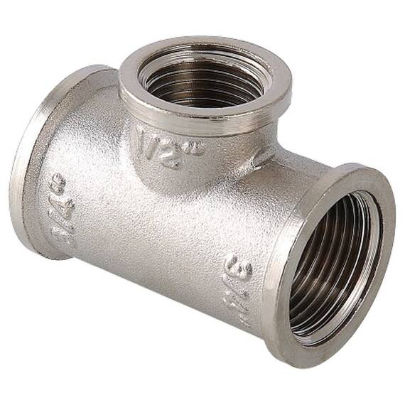 Тройник переходной VALTEC VTr.750.N.0504 вн.-вн.-вн. 3/4"х1/2"х3/4", фото 