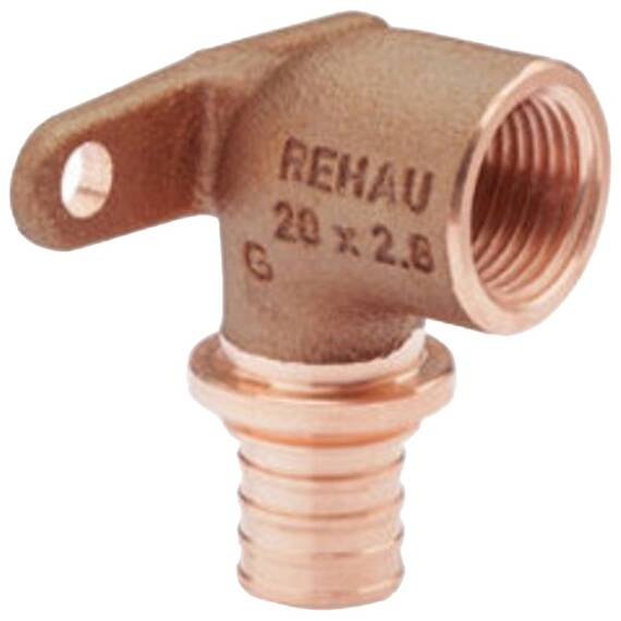 Угольник REHAU настенный ВР 25-3/4" RX+ , бронза, фото 