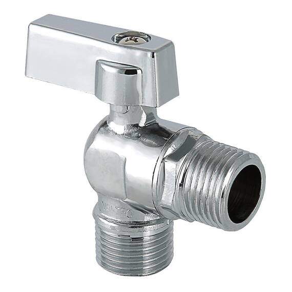 Кран шар. Valtec VT.392.N.05 угловой 1/2" х 3/4" для подключения сантехприборов (14/68), фото 