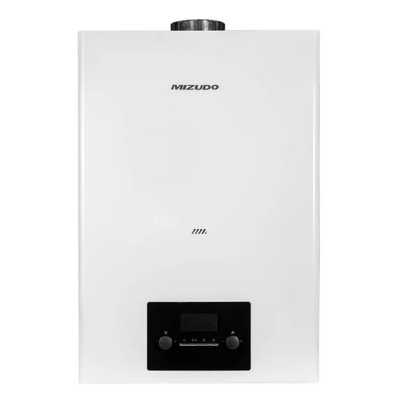Котел газовый MIZUDO MAESTRO ONE M44ТL настенный, 1 конт., OPT, без трехход.клап., закр.кам.сгор., фото 