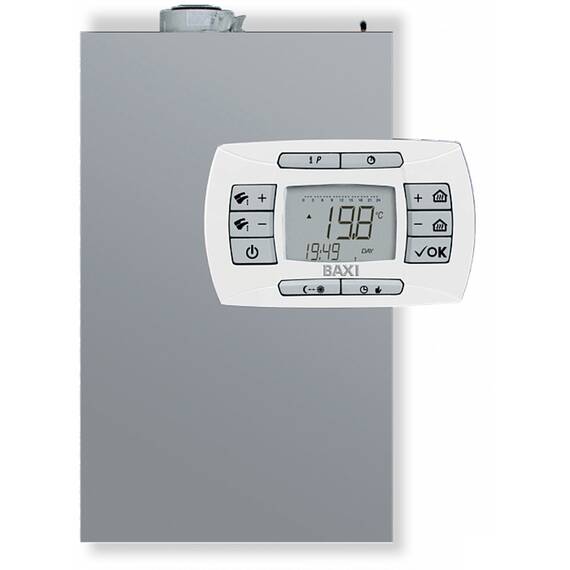 Котел газовый BAXI LUNA IN PLUS 1.24 конденсационный, настенный, 1 конт., закр. кам. сгор., фото 