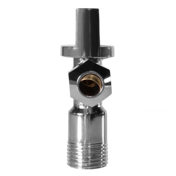 Кран шаровый угловой Royal Thermo OPTIMAL для подкл. с/т приборов 1/2"х3/8", фото , изображение 4