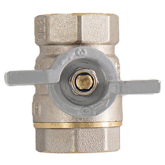 Кран шар. для воды 1/2" г/г бабочка CTM СТАНДАРТ CWFFB012, фото , изображение 4