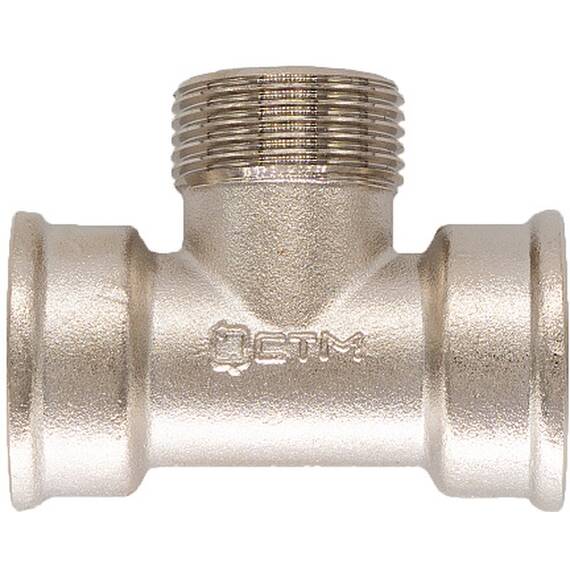 Тройник CTM г/ш/г 1/2", фото , изображение 2