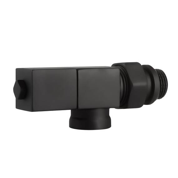Набор дизайн-вентилей Royal Thermo CUBE, осевой (черный) 1/2", фото , изображение 9