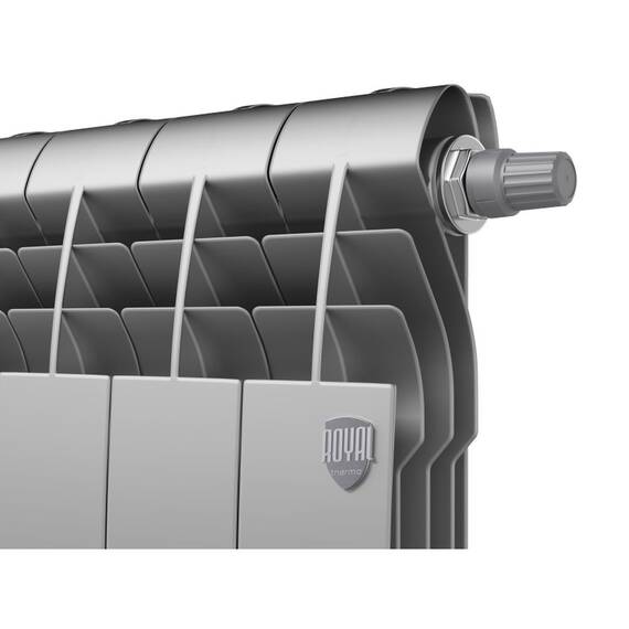 Радиатор Royal Thermo BiLiner 500 /Silver Satin VR - 6 секц., фото , изображение 2