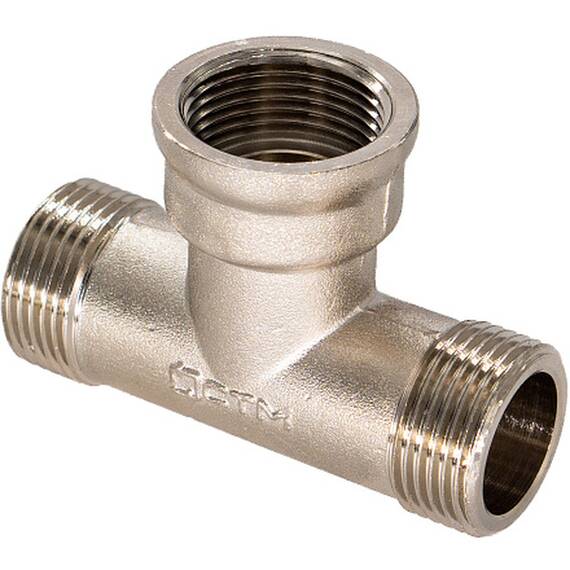 Тройник 1/2" ш/г/ш CTM, фото , изображение 3
