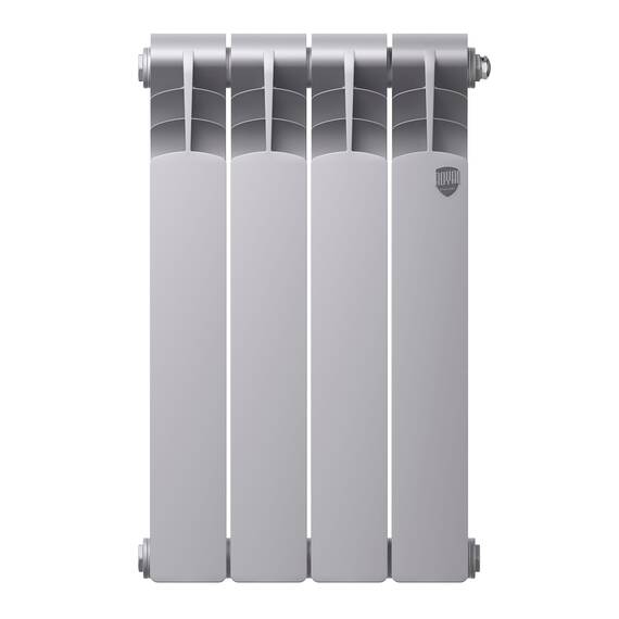 Радиатор Royal Thermo Revolution Bimetall 500 2.0/Silver Satin – 4 секц., фото , изображение 2