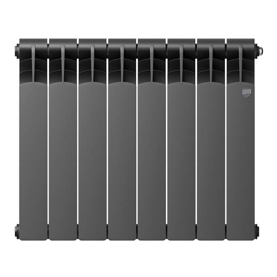 Радиатор Royal Thermo Revolution Bimetall 500 2.0/Noir Sable – 8 секц., фото , изображение 2