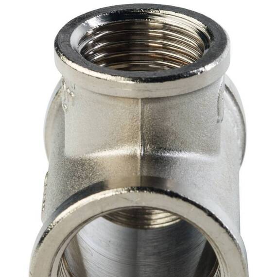 Тройник переходной STOUT никелированный ВВ 3/4"х1/2"х3/4", фото , изображение 5
