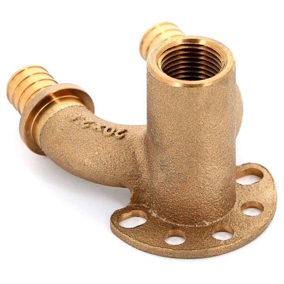 Угольник REHAU настенный ВР 20/20-1/2" RX+ длинный , бронза, фото , изображение 3