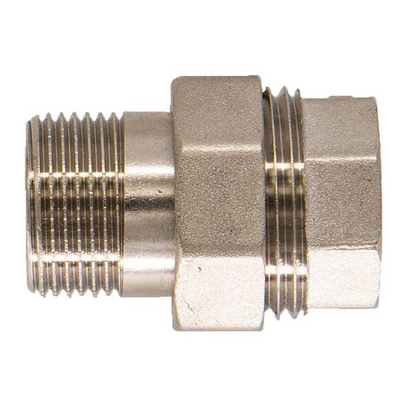 Соединитель СТМ с накид. гайкой прямой г/ш 1 1/2", фото , изображение 2