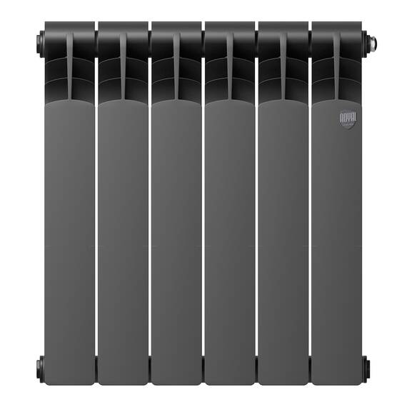 Радиатор Royal Thermo Revolution Bimetall 500 2.0/Noir Sable – 6 секц., фото , изображение 2