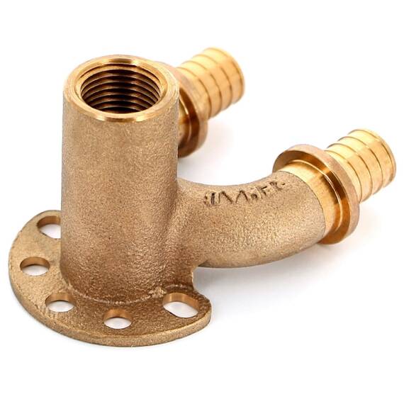 Угольник REHAU настенный ВР 20/20-1/2" RX+ длинный , бронза, фото , изображение 4