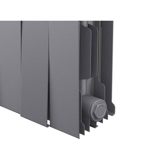 Радиатор Royal Thermo PianoForte 200 /Silver Satin - 8 секц., фото , изображение 2