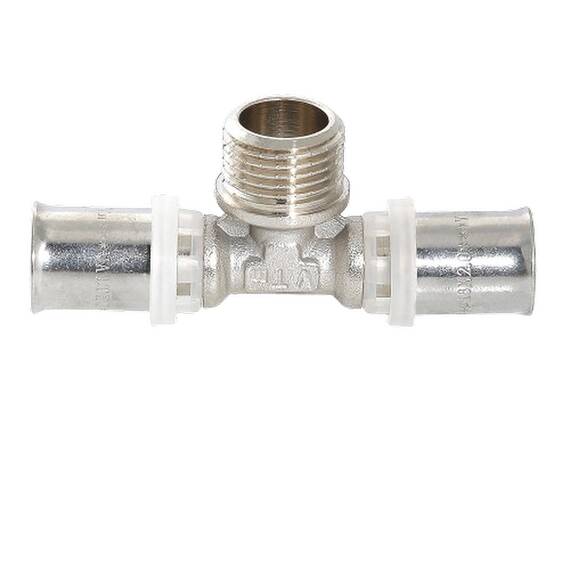 Тройник пресс Valtec VTm.233.N.200520 НР 20х3/4"х20, фото , изображение 4