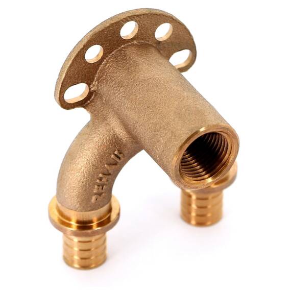 Угольник REHAU настенный ВР 20/20-1/2" RX+ длинный , бронза, фото , изображение 5
