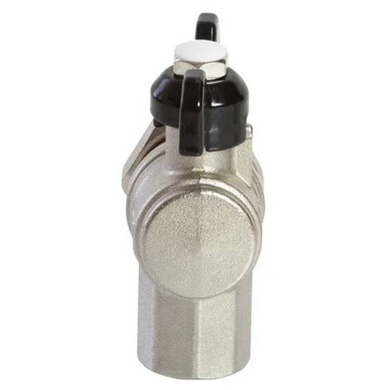 Кран VRT шаровой со сгоном угловой 1/2" бабочка, фото , изображение 4