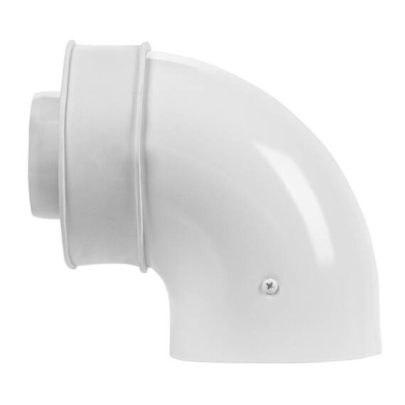 Отвод коаксиальный промежуточный Royal Thermo 60/100, 90 гр. M/M, подкл. через хомут, фото , изображение 3