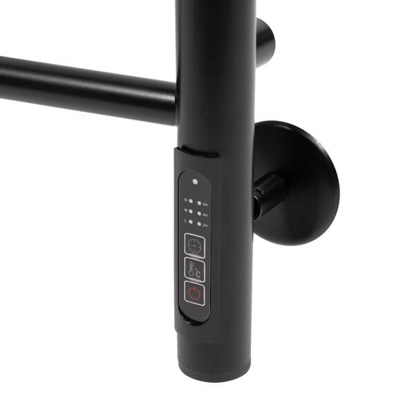 Полотенцесушитель Royal Thermo Classic black П7 500х800 электро (new встроен. диммер), фото , изображение 5