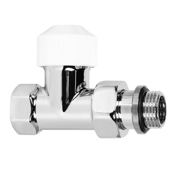 Набор термостатический для радиатора прямой Royal Thermo Design 1/2"М30х1,5 (Хром), фото , изображение 3