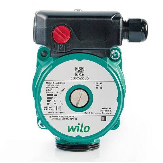 Насос циркуляционный WILO STAR-RS 25/6-130, фото , изображение 2