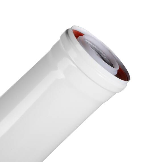 Удлинитель коаксиального дымохода раструбн. Royal Thermo 60/100, 1000 мм, фото , изображение 4