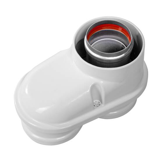 Адаптер моноблочный Royal Thermo 60/100 для перехода на двухтрубную систему 80/80 (универсальный), фото , изображение 3