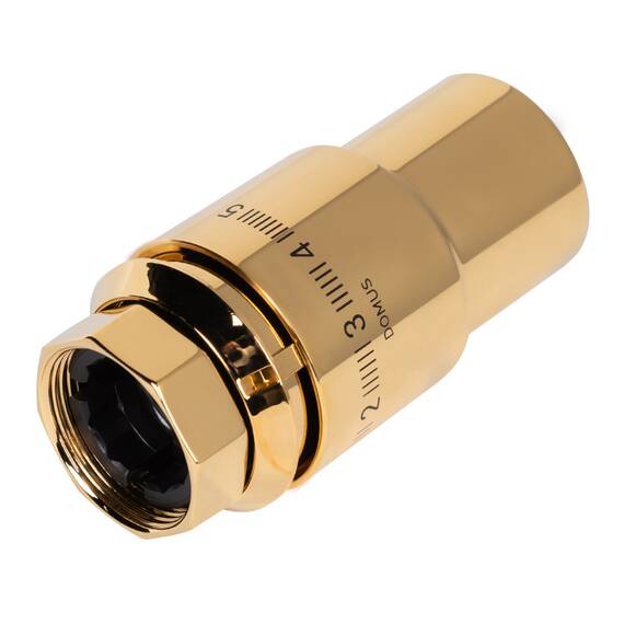 Термоголовка жидкостная Royal Thermo Design PRO М30х1,5 (золото), фото , изображение 3