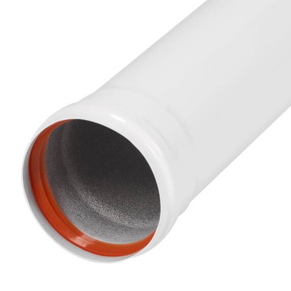 Удлинитель раздельного дымохода раструбн. Royal Thermo диам. 80, 1000 мм, фото , изображение 3