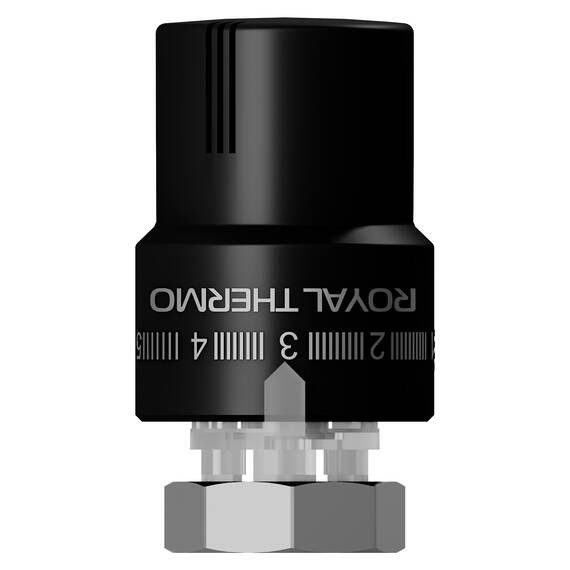 Термоголовка жидкостная Royal Thermo М30х1,5 (черный), фото , изображение 2