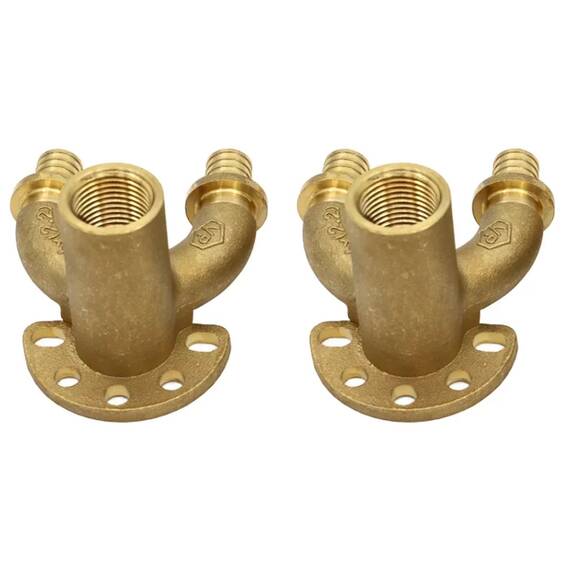 Уголок VIEIR проточный настенный для труб из сшитого полиэтилена ZL16X2,0-Rp1/2" VER-PRO VRP1620L, фото , изображение 3