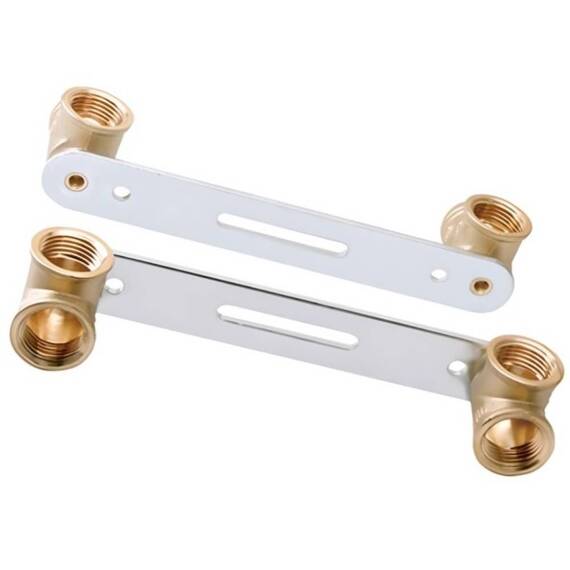 Планка установочная VIEIR с 2-мя уголками ВВ 1/2" VR30, фото 