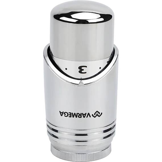 Головка термостатическая VARMEGA, серия VM112, M30х1.5, хромированная, фото 