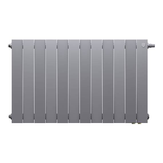 Радиатор Royal Thermo PianoForte 500 Silver Satin VDR80 - 12 секц., фото , изображение 2