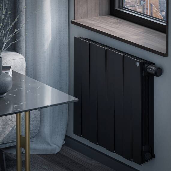Радиатор Royal Thermo PianoForte 500 Noir Sable VDR80 - 8 секц., фото , изображение 4