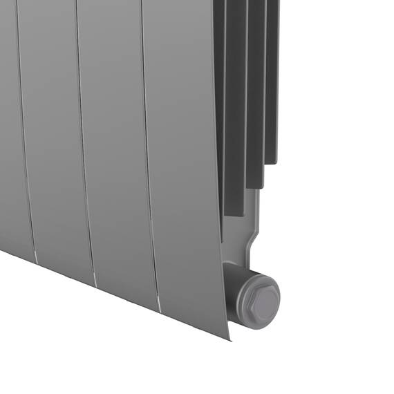 Радиатор Royal Thermo BiLiner 350 Silver Satin VR80 - 10 секц., фото , изображение 5