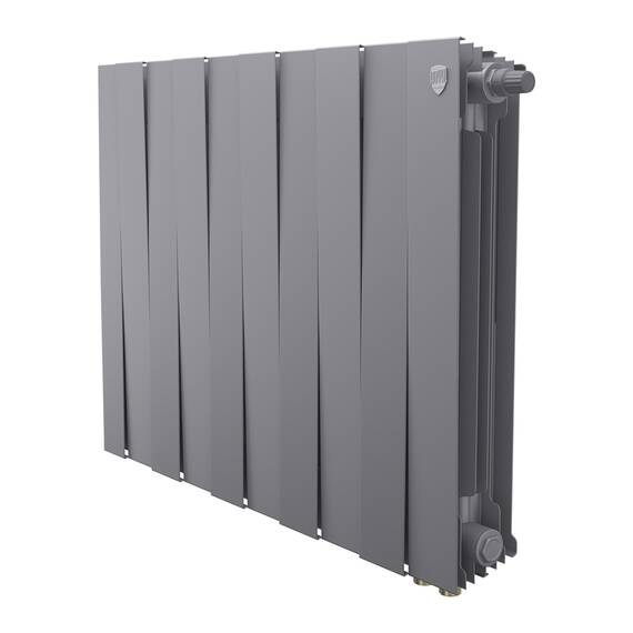 Радиатор Royal Thermo PianoForte 500 Silver Satin VDR80 - 10 секц., фото 
