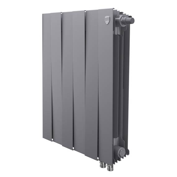 Радиатор Royal Thermo PianoForte 500 Silver Satin VDR80 - 6 секц., фото 