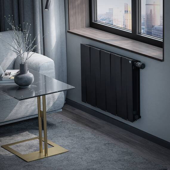 Радиатор Royal Thermo PianoForte 500 Noir Sable VDR80 - 10 секц., фото , изображение 4