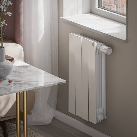 Радиатор Royal Thermo PianoForte 500 Bianco Traffico VDR80 - 4 секц., фото , изображение 4