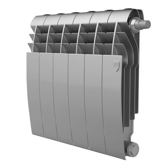 Радиатор Royal Thermo BiLiner 350 Silver Satin VR80 - 6 секц., фото 