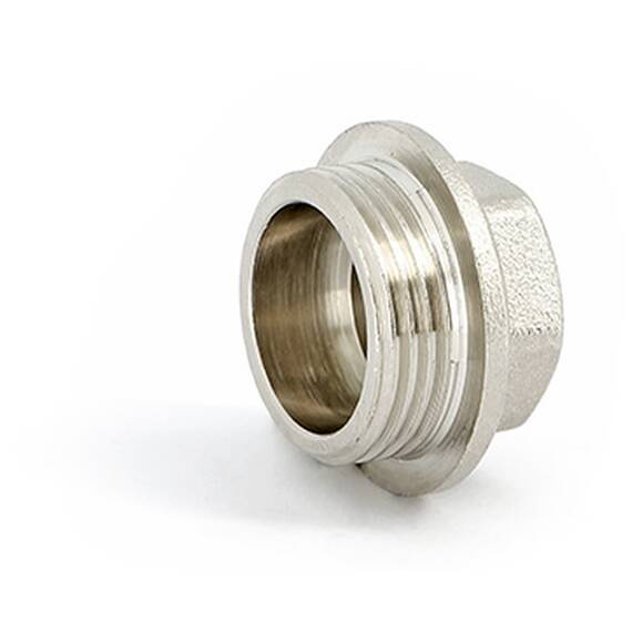 Заглушка Uni-Fitt H 1", никелированная, фото , изображение 2